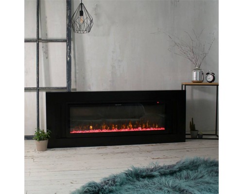 RealFlame Электрокамин Stockholm 50 BLM черный с очагом Saphir 50