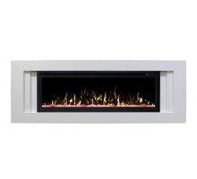 RealFlame Электрокамин Stockholm 50 WT белый с очагом Saphir 50