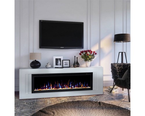 RealFlame Электрокамин Stockholm 50 WT белый с очагом Saphir 50