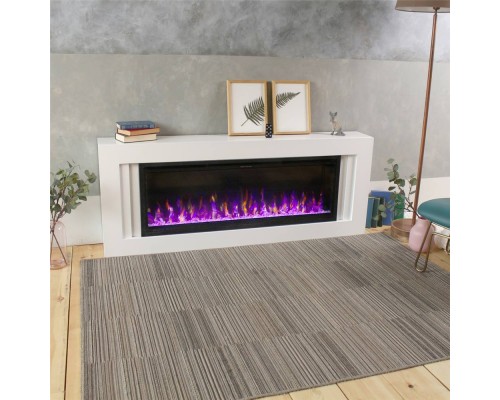 RealFlame Электрокамин Stockholm 50 WT белый с очагом Saphir 50