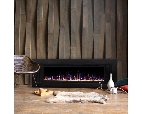 RealFlame Электрокамин Stockholm 60 BLM черный с очагом Saphir 60