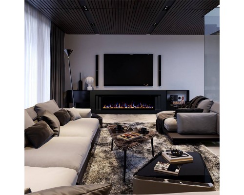 RealFlame Электрокамин Stockholm 60 BLM черный с очагом Saphir 60