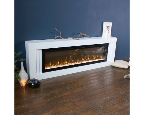 RealFlame Электрокамин Stockholm 60 WT белый с очагом Saphir 60