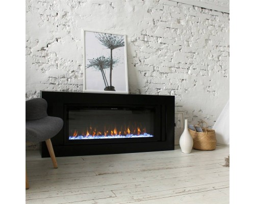RealFlame Электрокамин Stockholm BLM черный с очагом Saphir 42