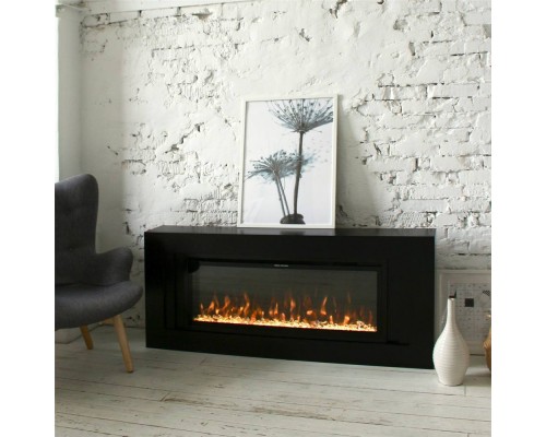RealFlame Электрокамин Stockholm BLM черный с очагом Saphir 42