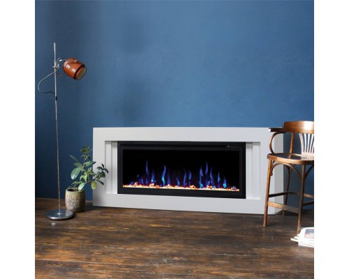 RealFlame Электрокамин Stockholm WT белый с очагом Saphir 42