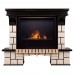 RealFlame Электрокамин Stone 26 AO античный дуб с очагом 3D Cassette 630 Black Panel