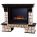 RealFlame Электрокамин Stone 26 AO античный дуб с очагом 3D Cassette 630 Black Panel