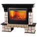 RealFlame Электрокамин Stone 26 AO античный дуб с очагом 3D Helios 26