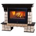 RealFlame Электрокамин Stone 26 AO античный дуб с очагом 3D Novara