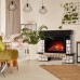 RealFlame Электрокамин Stone 26 AO античный дуб с очагом Moonblaze Black