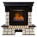 RealFlame Электрокамин Stone STD AO античный дуб с очагом 3D Olympic