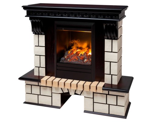 RealFlame Электрокамин Stone STD AO античный дуб с очагом 3D Olympic