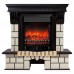 RealFlame Электрокамин Stone STD AO античный дуб с очагом Fobos Lux Black RC