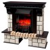 RealFlame Электрокамин Stone STD AO античный дуб с очагом Fobos Lux Black RC