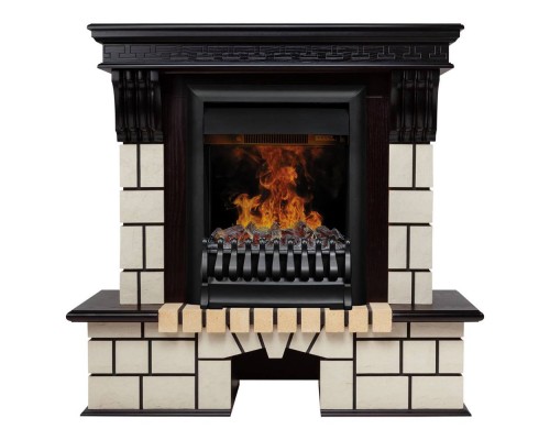 RealFlame Электрокамин Stone STD AO античный дуб с очагом Oregan