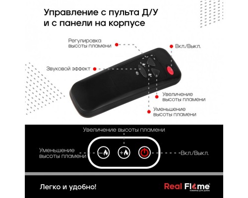 RealFlame Электроочаг 3D Cassette 630 Black Panel