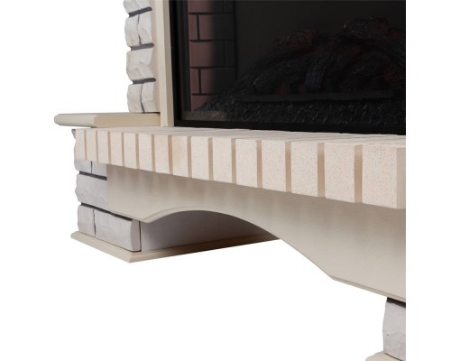 RealFlame Портал каминный из МДФ Country 33 белый дуб, белый камень