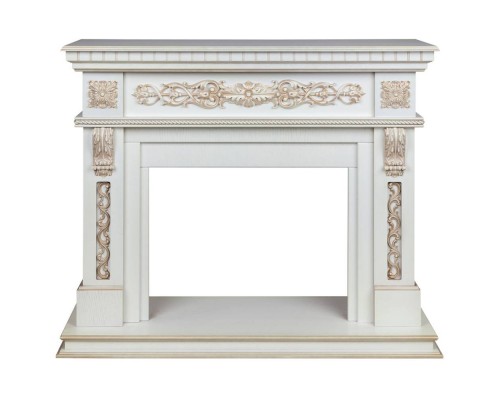 RealFlame Портал каминный из МДФ Estella белый, белый дуб с патиной