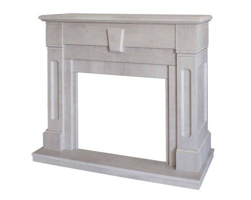 RealFlame Портал каминный из МДФ Kellie белый камень