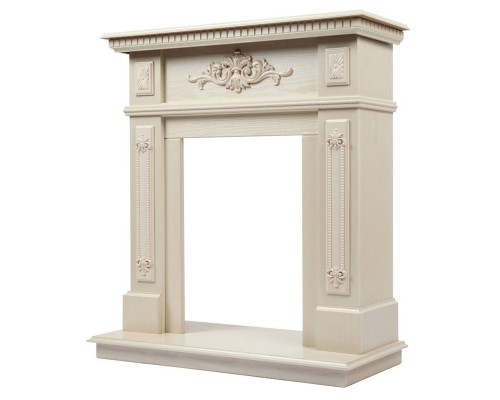 RealFlame Портал каминный из МДФ Lilian WT жемчуг, под очаги (Majestic, Fobos, Eugene, 3D Olympic)