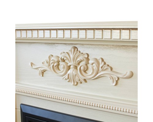 RealFlame Портал каминный из МДФ Lilian WT жемчуг, под очаги (Majestic, Fobos, Eugene, 3D Olympic)