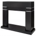 RealFlame Портал каминный из МДФ Lindelse черный матовый, чёрный