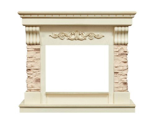 RealFlame Портал каминный из МДФ Marseille Luxe 24 белый, белый дуб