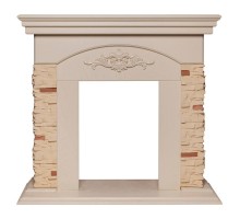 RealFlame Портал каминный из МДФ Neapolis белый дуб, под очаги (Majestic, Fobos, Eugene, 3D Olympic)