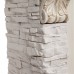 RealFlame Портал каминный из МДФ Rockland Lux белый, белый дуб с патиной, белый камень