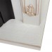 RealFlame Портал каминный из МДФ Anita WT дуб белый с золотой патиной, под очаги (Majestic, Fobos, Eugene, 3D Olympic)