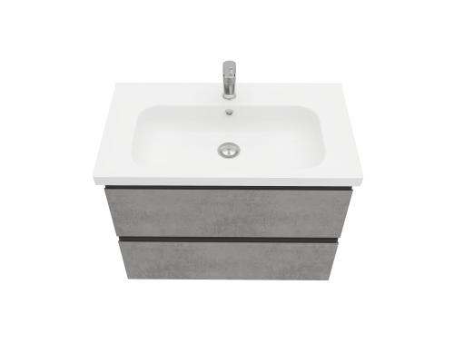 Тумба подвесная ELECTRA 80 под умыв-к Creavit Ideal 80, хромикс серебро, LE-WCAB-80-323 Тумба подвесная ELECTRA 80 под умыв-к Creavit Ideal 80, хромикс серебро, LE-WCAB-80-323