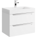Aqwella Cube Подвесная тумба с раковиной 70см. CUB0107W
