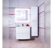 Комплект мебели для ванной Вега 80 Белый глянец подвесная Бриклаер