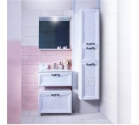 Комплект мебели для ванной для ванной Адель 65 Белый глянец 3 Бриклаер