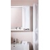 Зеркало для ванной Адель 85 Белый глянец со шкафчиком Бриклаер
