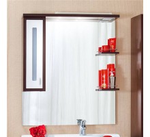 Зеркало для ванной Бали 90 Венге/белый глянец Бриклаер