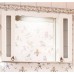 Зеркало для ванной Кантри 105 Бежевый дуб прованс с двумя шкафчиками Бриклаер
