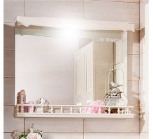 Зеркало для ванной Кантри 85 Бежевый дуб прованс с балюстрадой Бриклаер