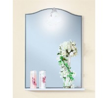 Зеркало для ванной Лючия 45 Белый глянец Бриклаер