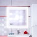 Зеркало для ванной Вега/Мальта 75 с подсветкой и часами, включение на взмах руки Бриклаер