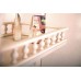 Зеркало для ванной со шкафчиком и балюстрадой Кантри 95 Бежевый дуб прованс Бриклаер