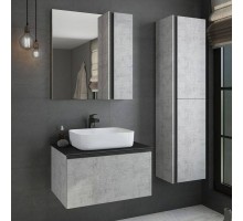 Comforty Зеркало-шкаф Эдинбург-75 бетон светлый