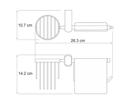 Berkel K-6859 Держатель туалетной бумаги и освежителя Berkel K-6859 Держатель туалетной бумаги и освежителя