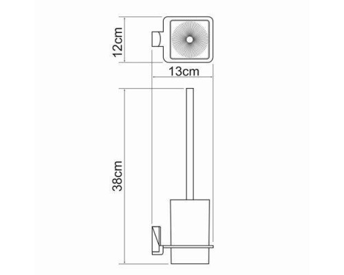 Exter K-5227 Щетка для унитаза подвесная