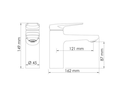 Glan 6603 Смеситель для раковины Glan 6603 Смеситель для раковины