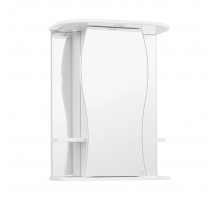 Style Line Зеркальный шкаф Эко Волна Лорена 55/С белый
