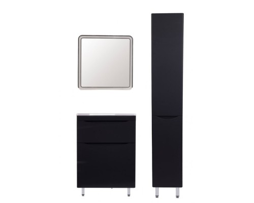 Style Line Комплект мебели Бергамо мини 60 напольная Люкс Plus черный антискрейч Style Line Комплект мебели Бергамо мини 60 напольная Люкс Plus черный антискрейч