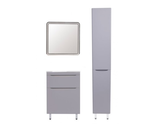 Style Line Комплект мебели Бергамо мини 60 напольная Люкс Plus серый антискрейч Style Line Комплект мебели Бергамо мини 60 напольная Люкс Plus серый антискрейч