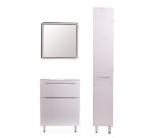 Style Line Комплект мебели Бергамо мини 70 напольная Люкс Plus белый антискрейч